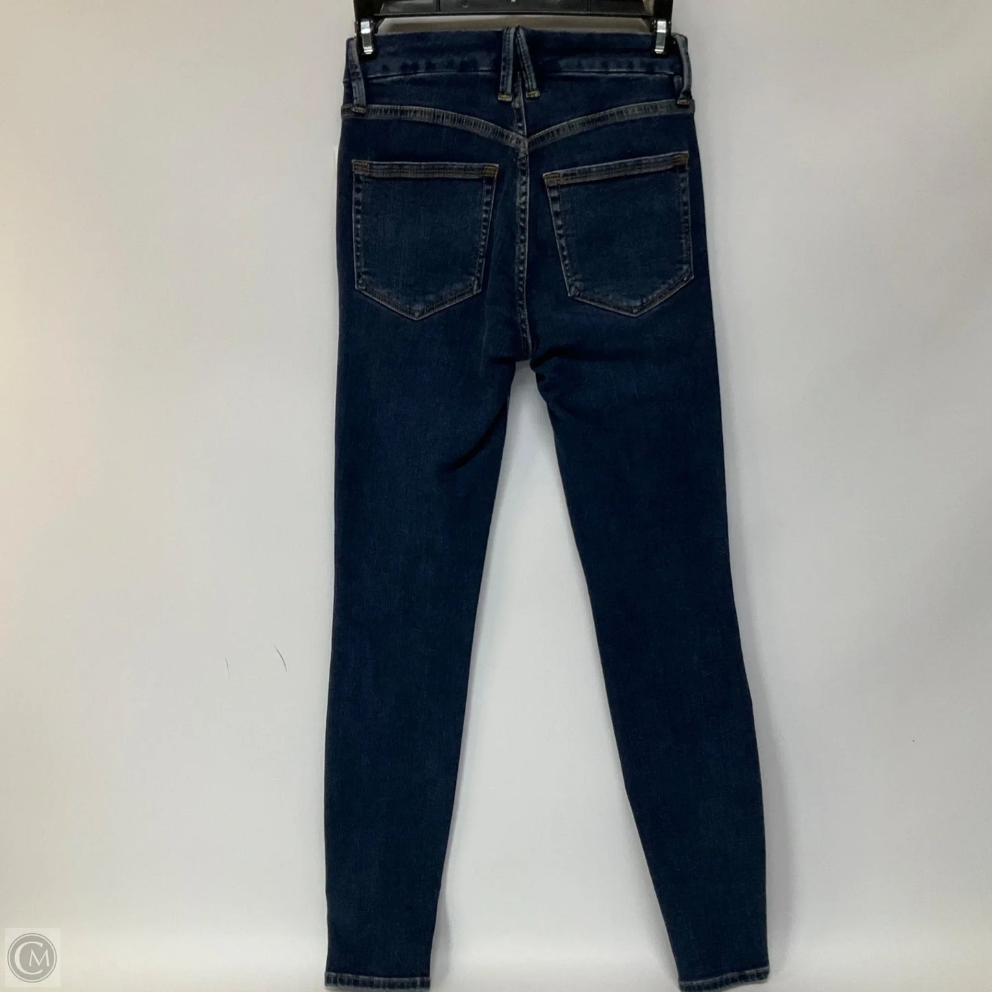Jeans Skinny By Good American In Blue Denim, Size: 0