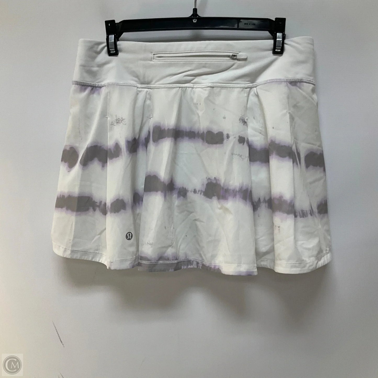 Athletic Skort By Lululemon In White, Size: 8