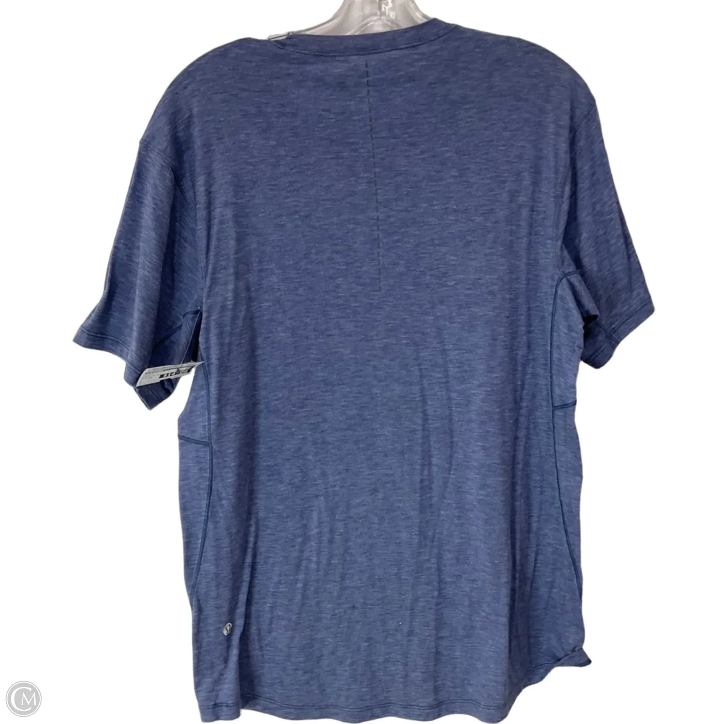 Athletic Top Short Sleeve By Lululemon In Blue, Size: 10