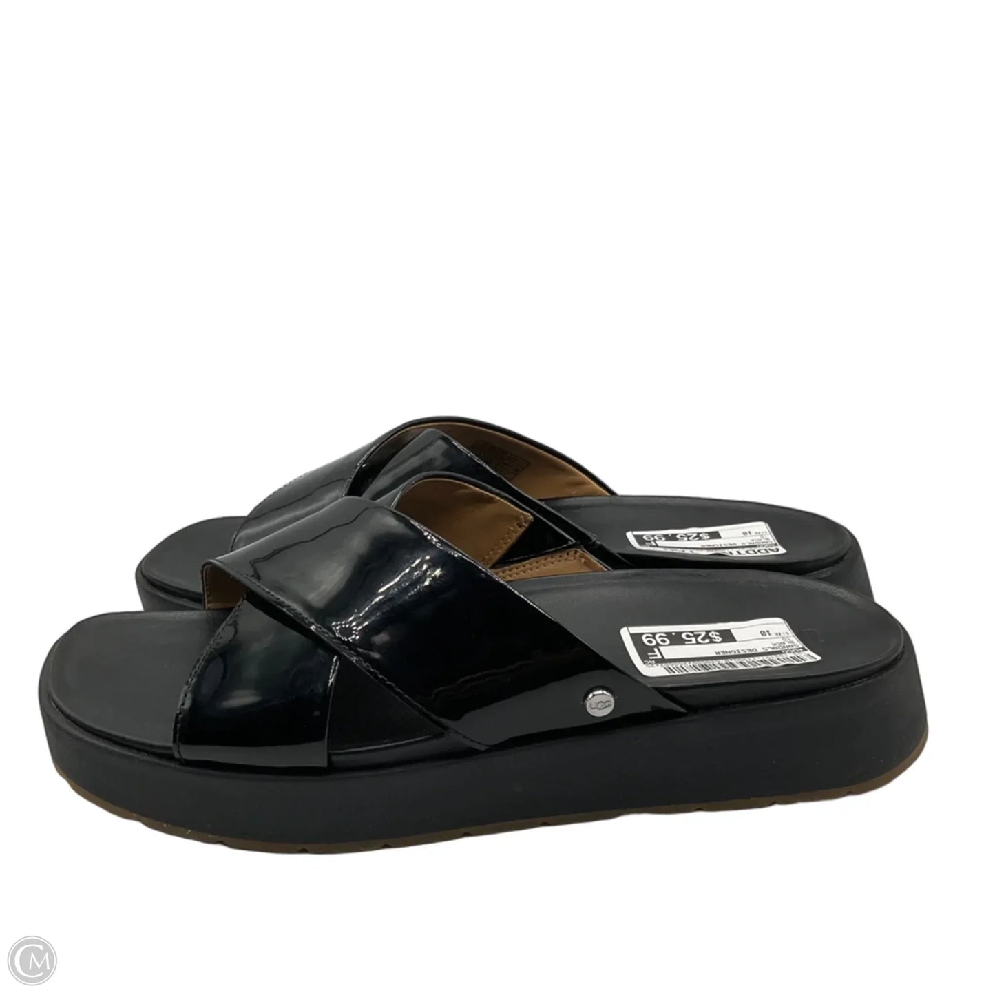 Sandals Designer By Ugg In Black, Size: 10