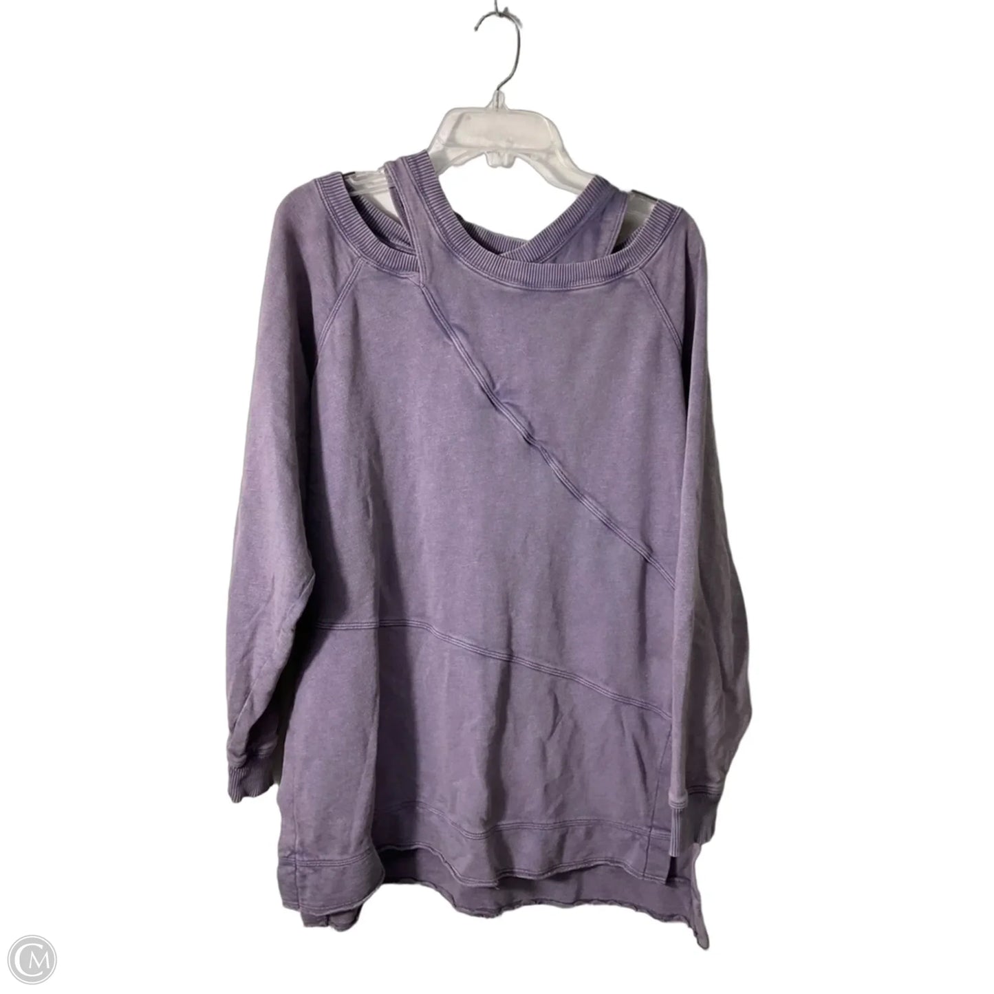 Top Long Sleeve By Pilcro In Purple, Size: M