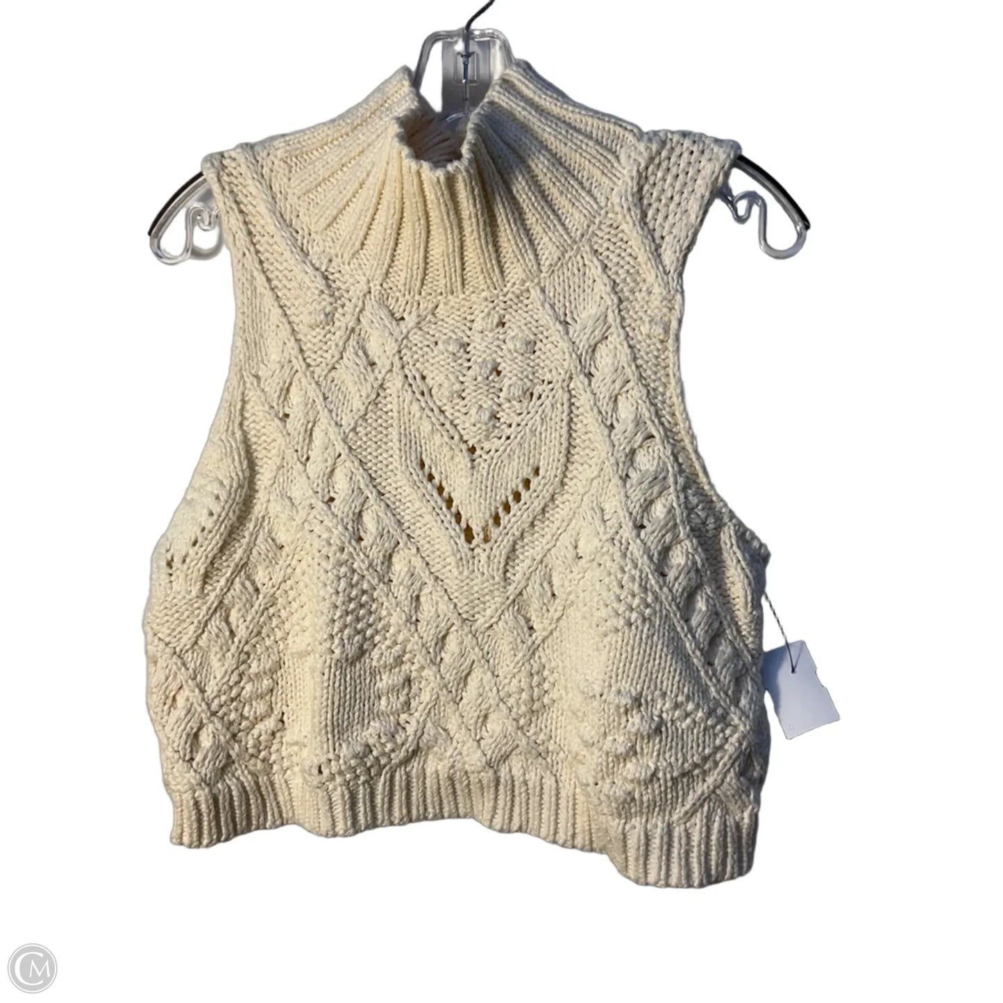 Vest Sweater By Free People In Cream, Size: M
