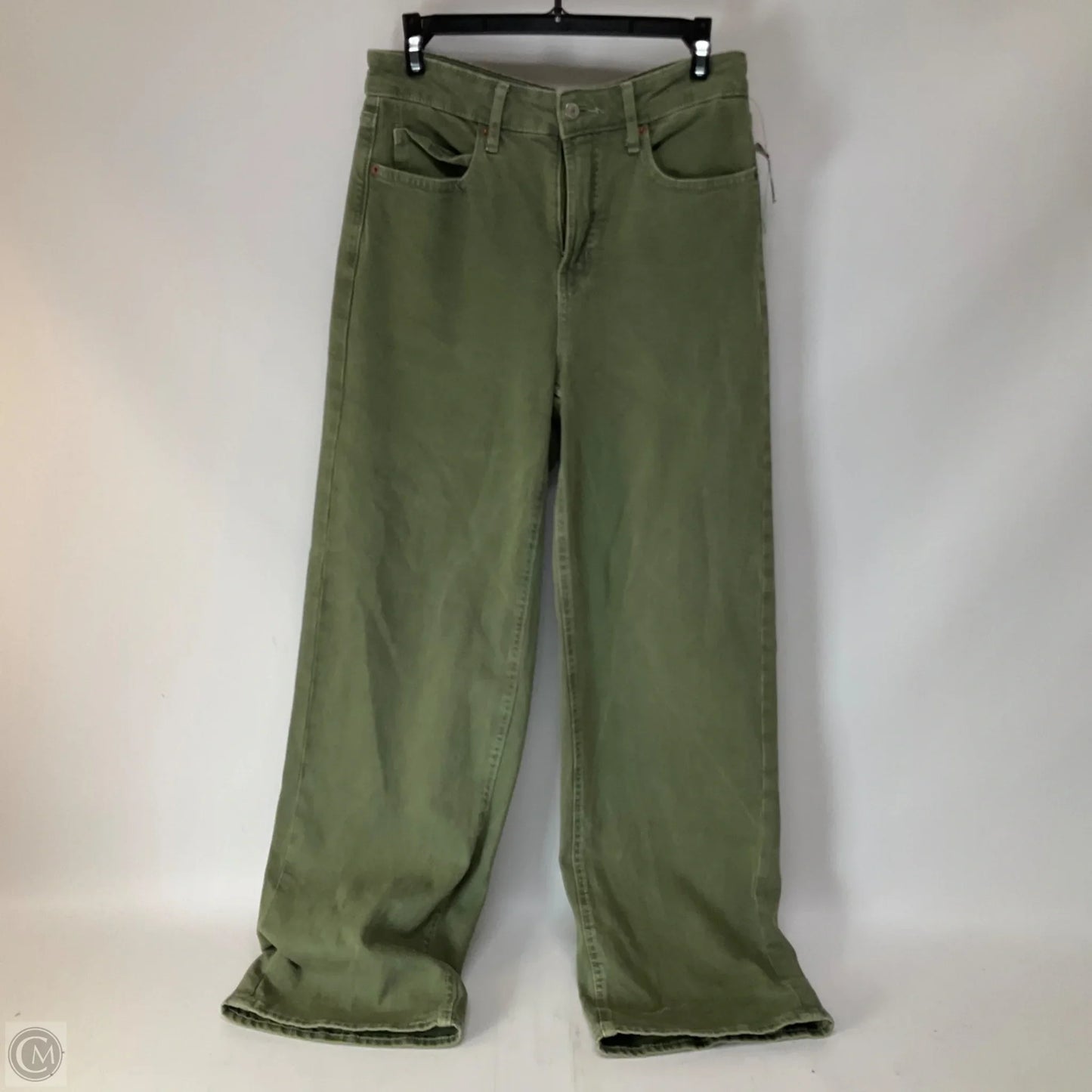 Jeans Wide Leg By Old Navy In Green Denim, Size: 4