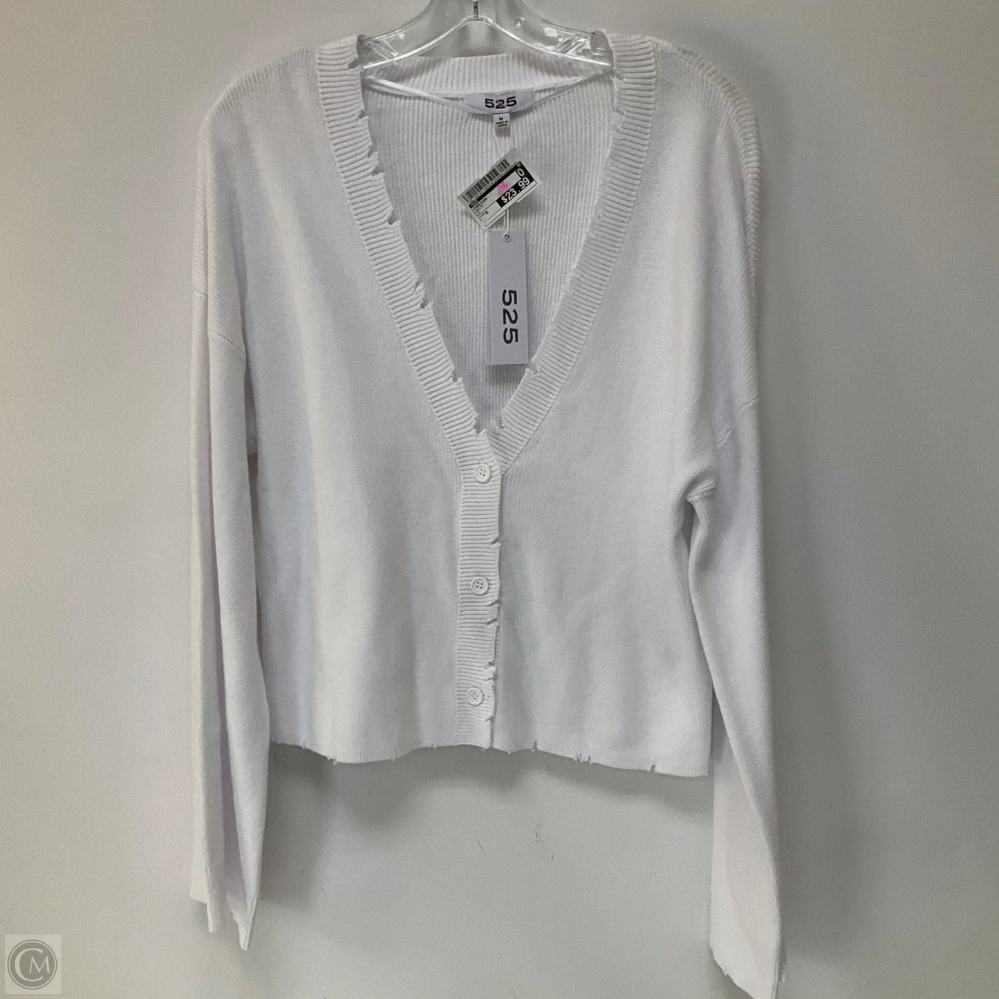 Cardigan By 525 In White, Size: M