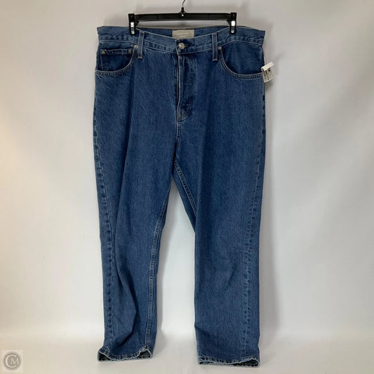 Jeans Straight By Everlane In Blue Denim, Size: 14