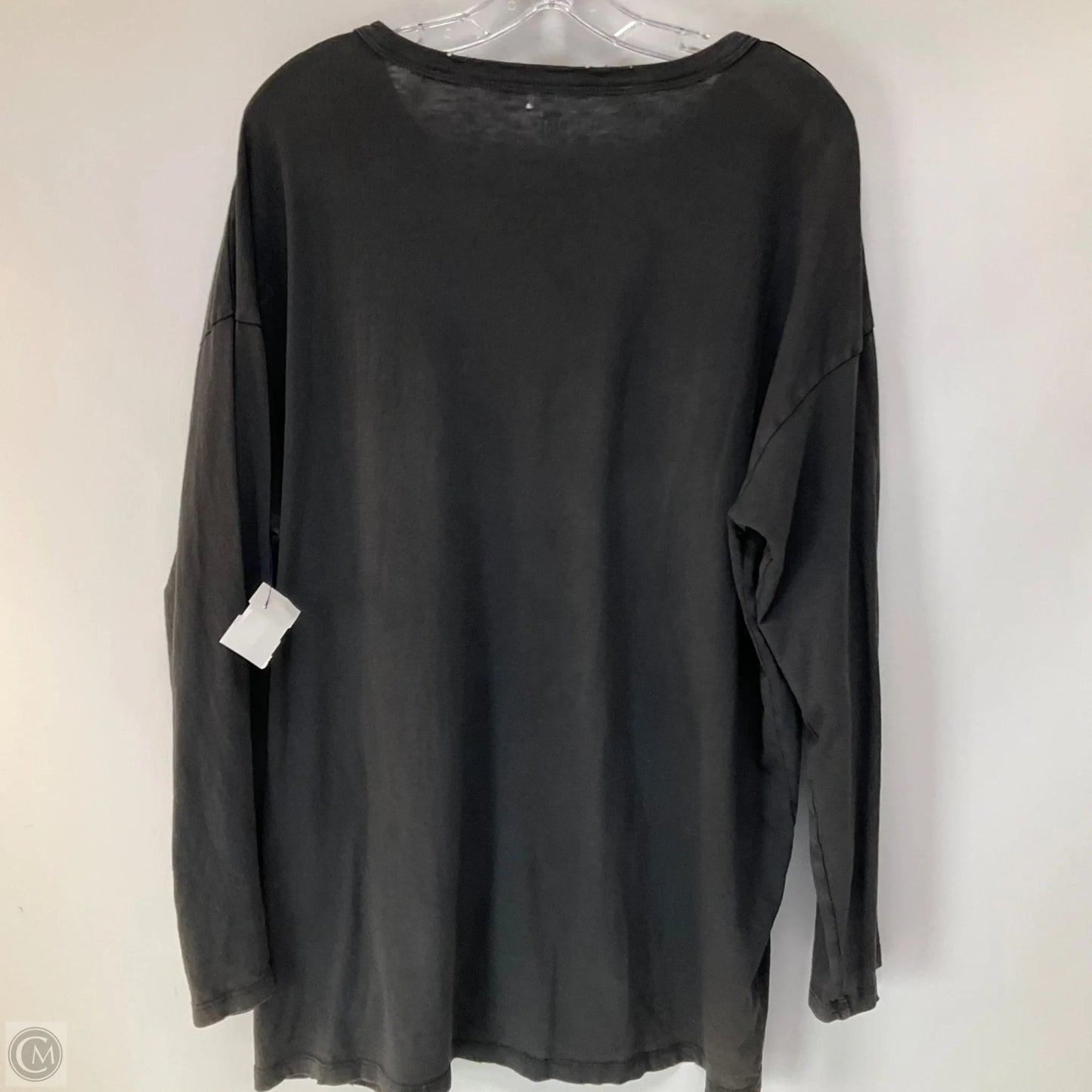 Top Long Sleeve Basic By Aerie In Grey, Size: L