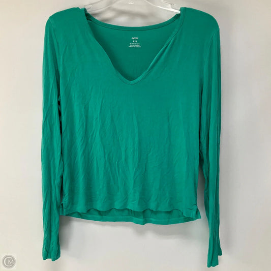 Top Long Sleeve Basic By Aerie In Green, Size: M