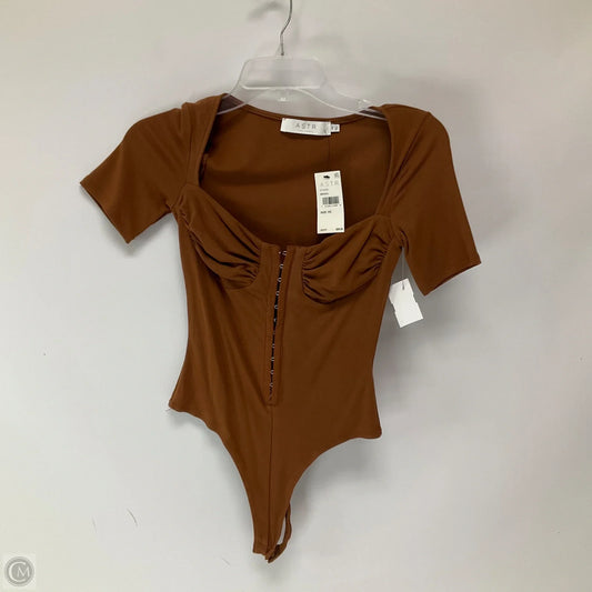 Bodysuit By Astr In Brown, Size: Xs