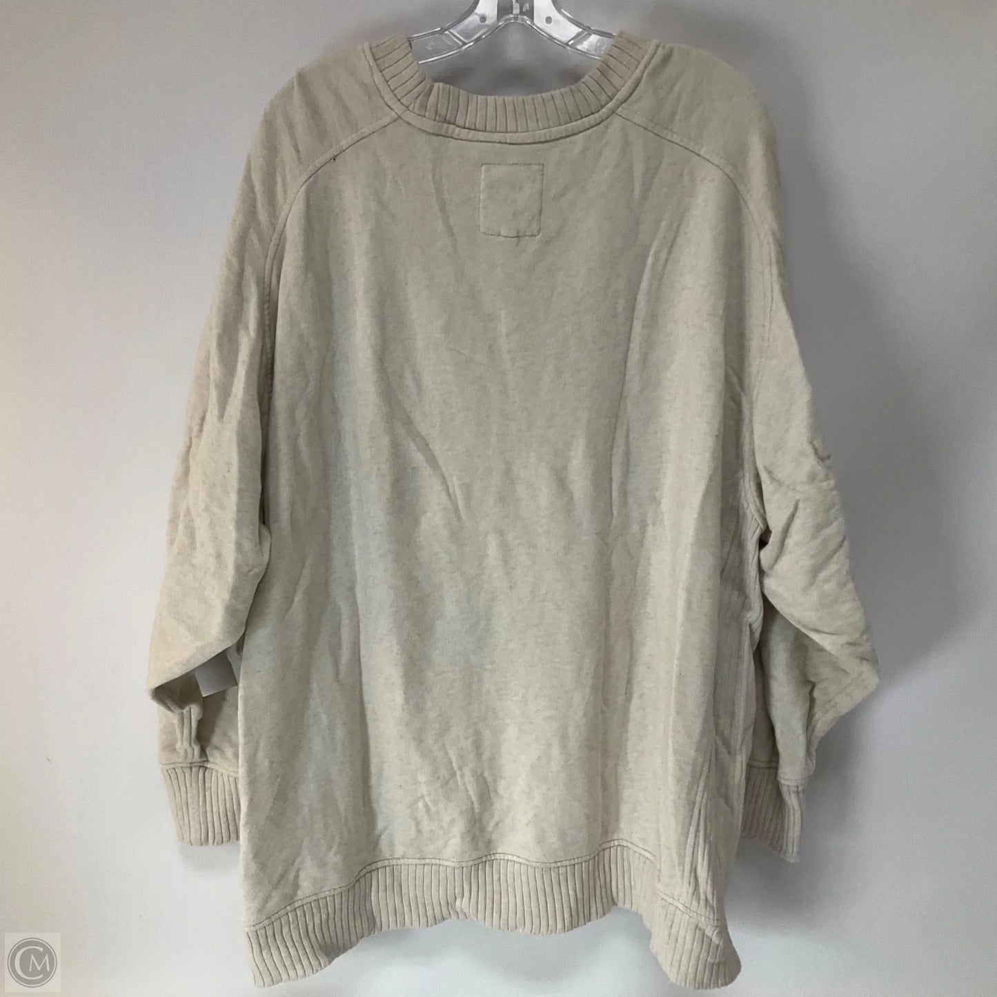 Sweatshirt Crewneck By Aerie In Cream, Size: Xxl