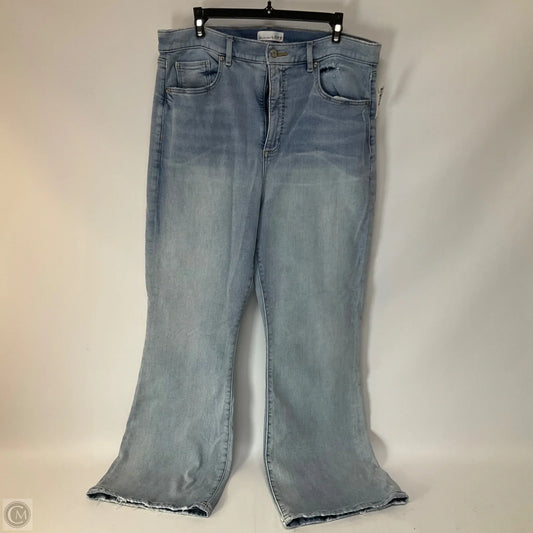 Jeans Boot Cut By Loft In Blue Denim, Size: 14