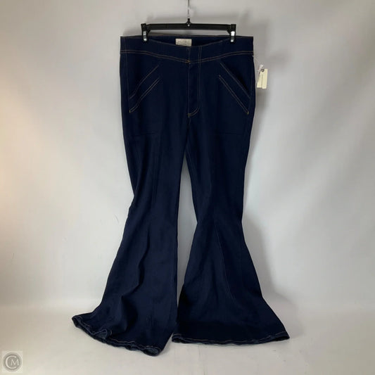 Jeans Flared By Pilcro In Blue Denim, Size: 10