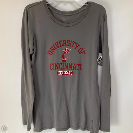 Athletic Top Long Sleeve Crewneck By Clothes Mentor In Grey, Size: Xl