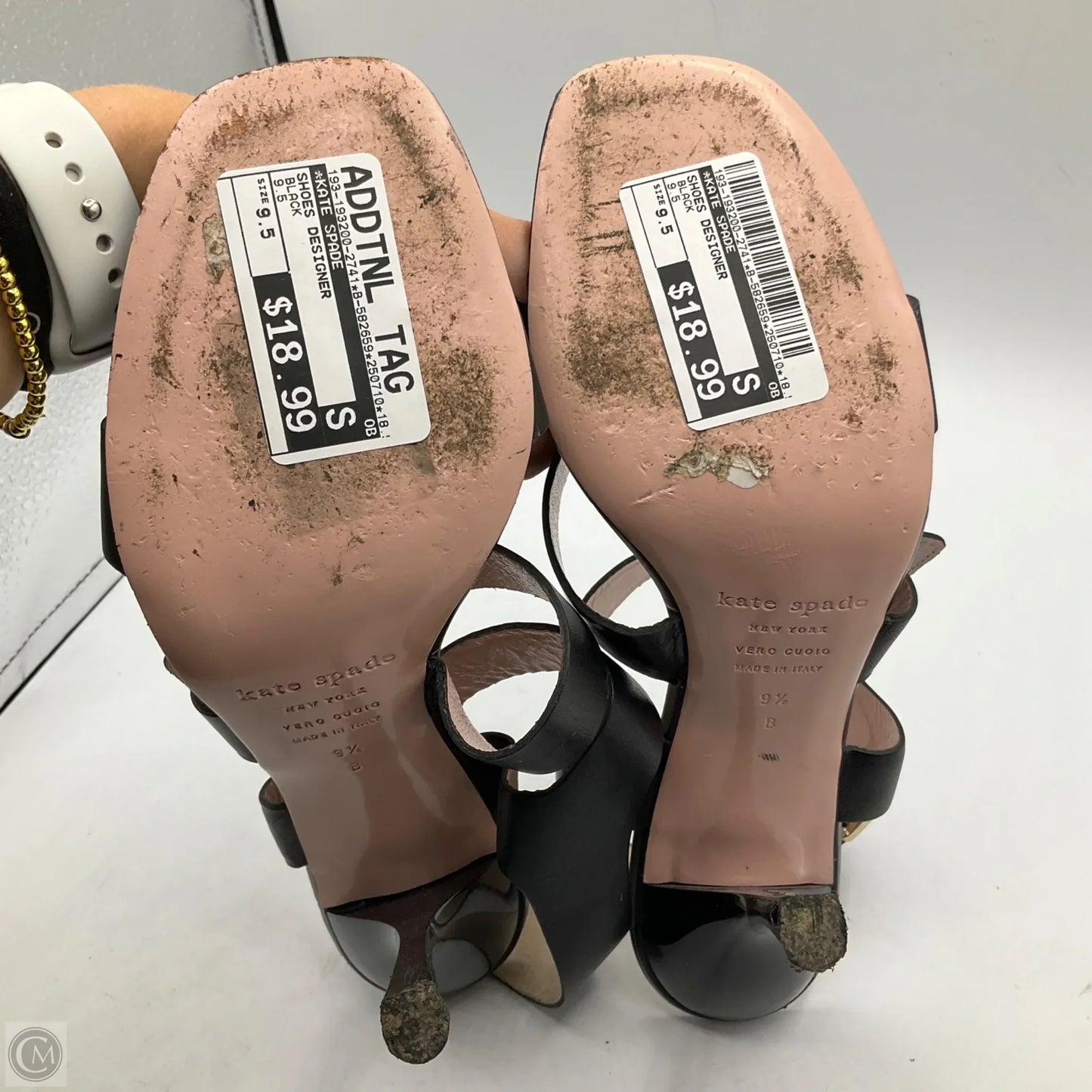 Shoes Designer By Kate Spade In Black, Size: 9.5