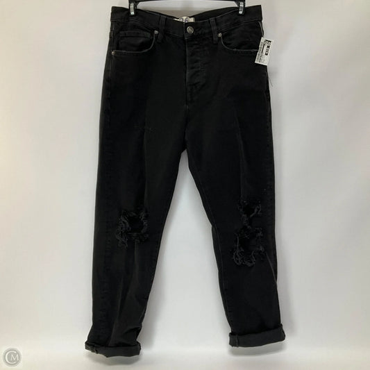 Jeans Straight By We The Free In Black Denim, Size: 2
