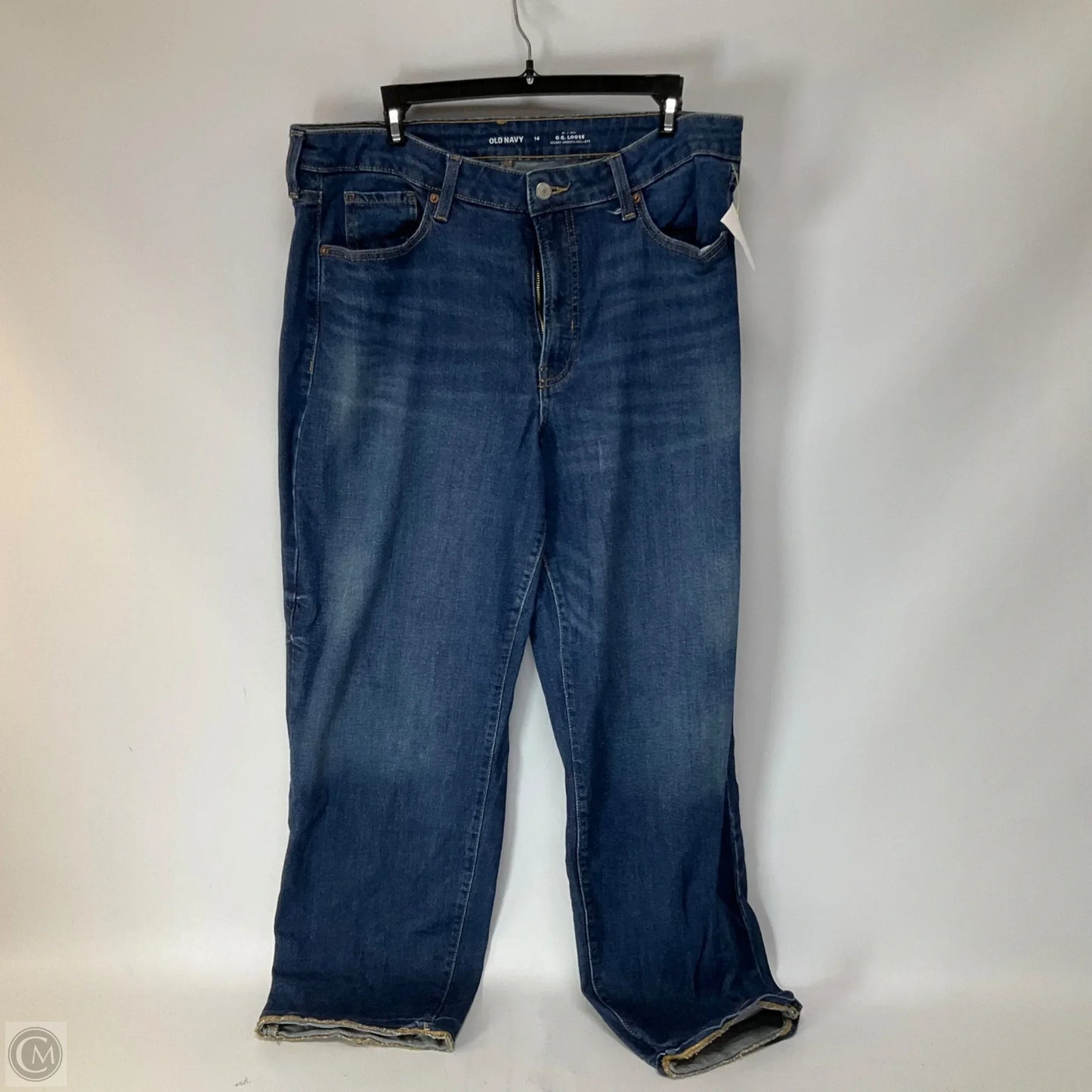Jeans Wide Leg By Old Navy In Blue Denim, Size: 14