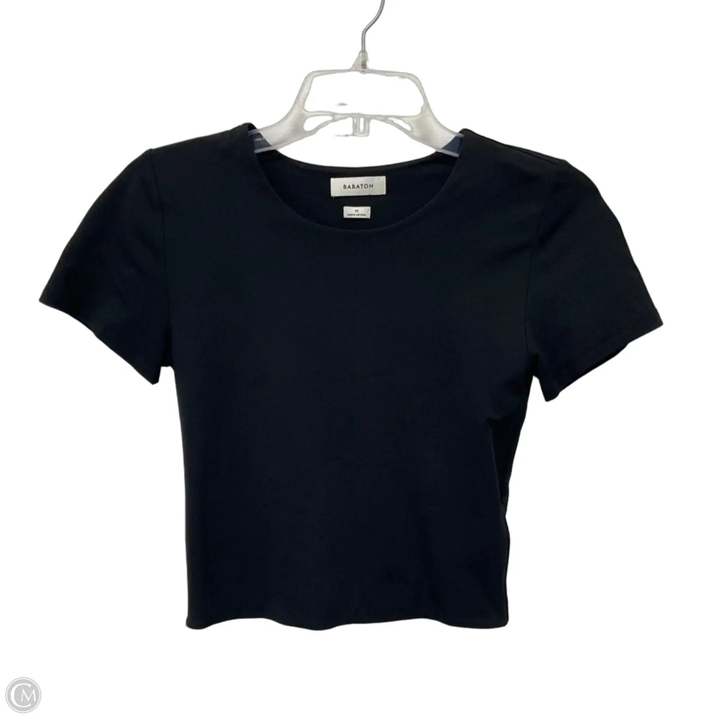 Top Short Sleeve By Babaton In Black, Size: M