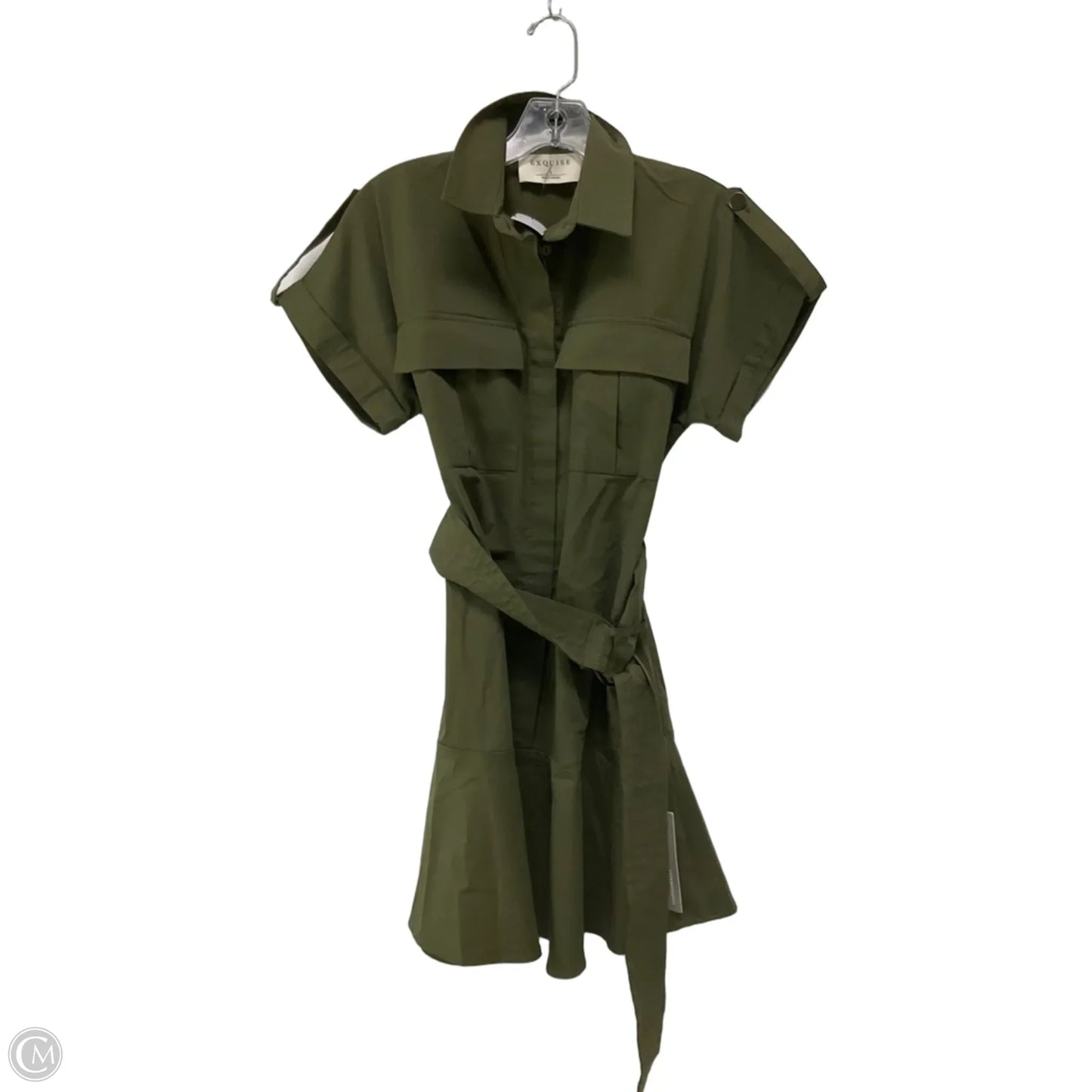 Dress Casual Short By Anthropologie In Green, Size: S