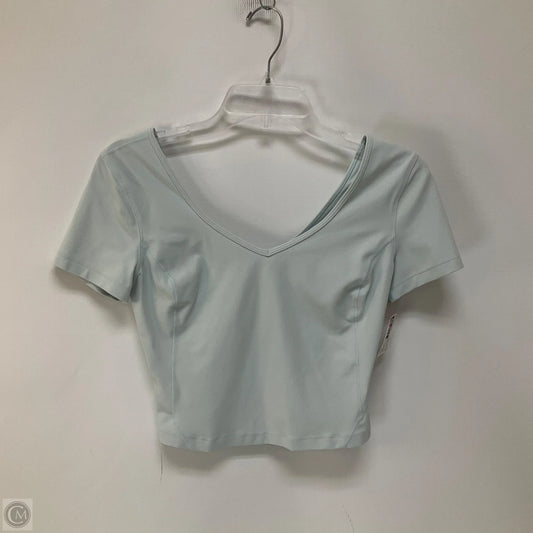 Athletic Top Short Sleeve By Lululemon In Teal, Size: 6