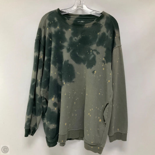 Sweatshirt Crewneck By Natural Life In Tie Dye Print, Size: Xl