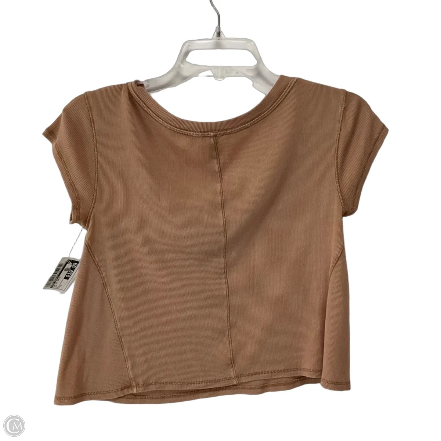 Top Short Sleeve Basic By Free People In Tan, Size: S