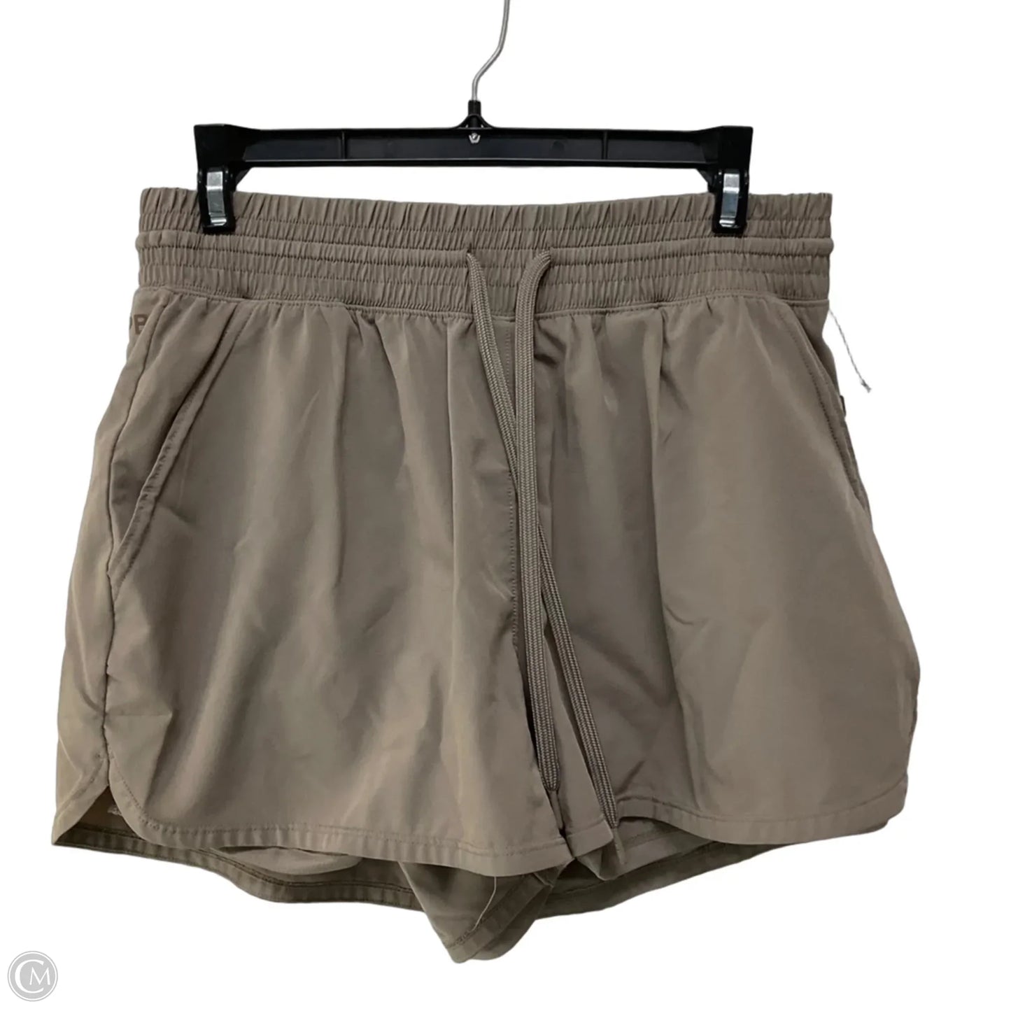 Athletic Shorts By Ypb In Taupe, Size: M