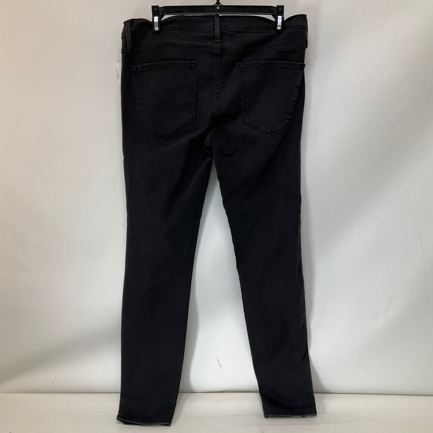 Jeans Skinny By Frame In Black, Size: 12