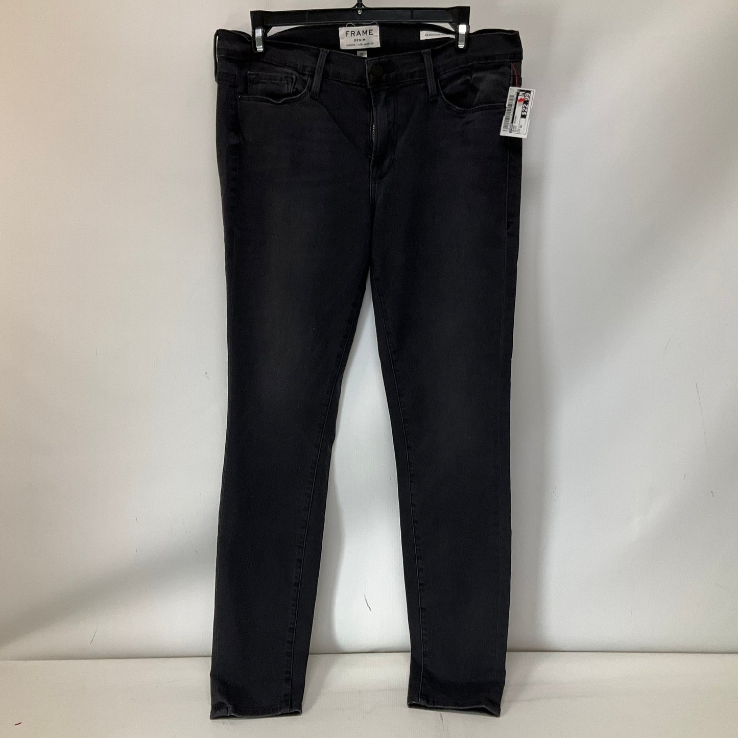 Jeans Skinny By Frame In Black, Size: 12