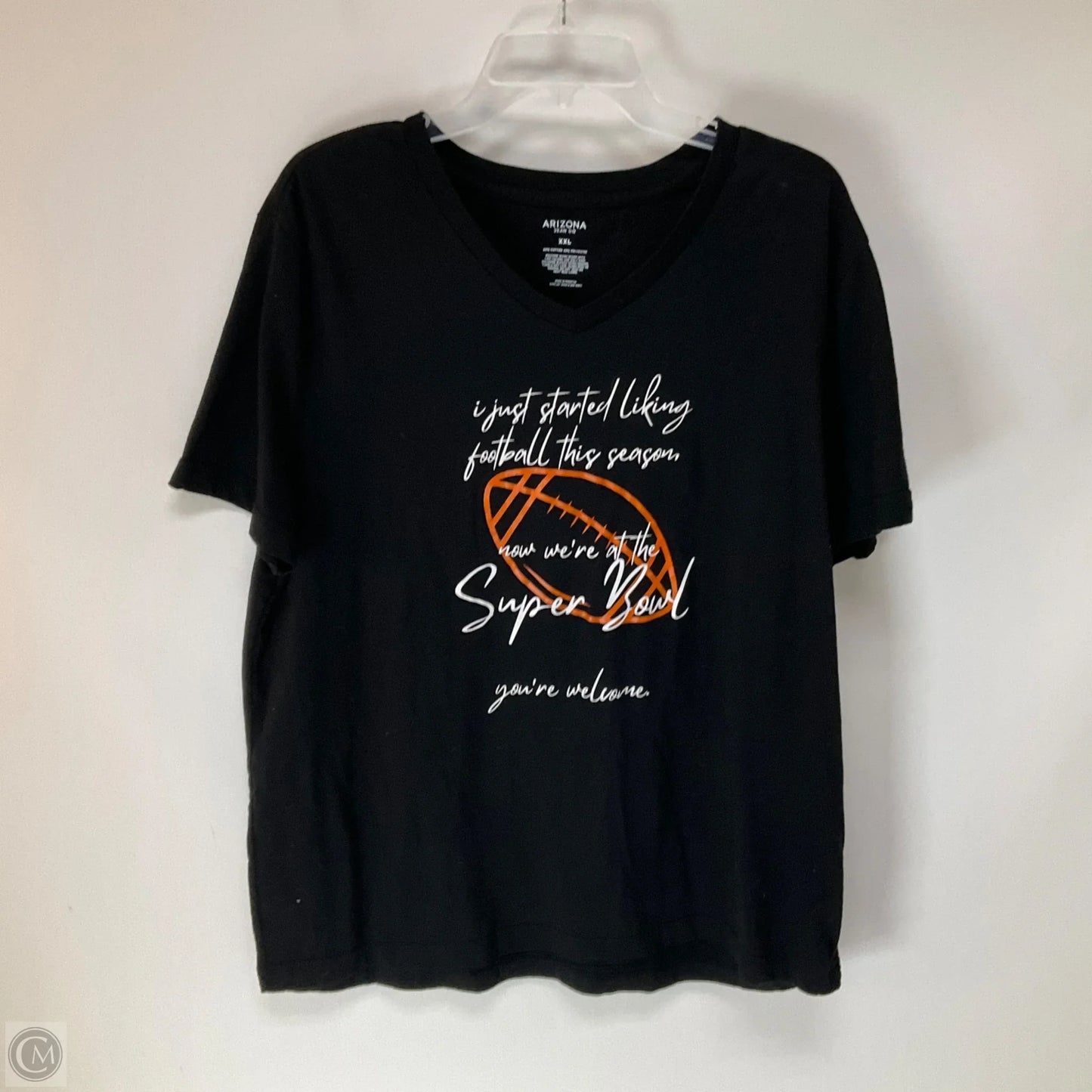 Top Short Sleeve By Arizona In Black, Size: 2x