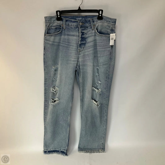 Jeans Straight By Old Navy In Blue Denim, Size: 12