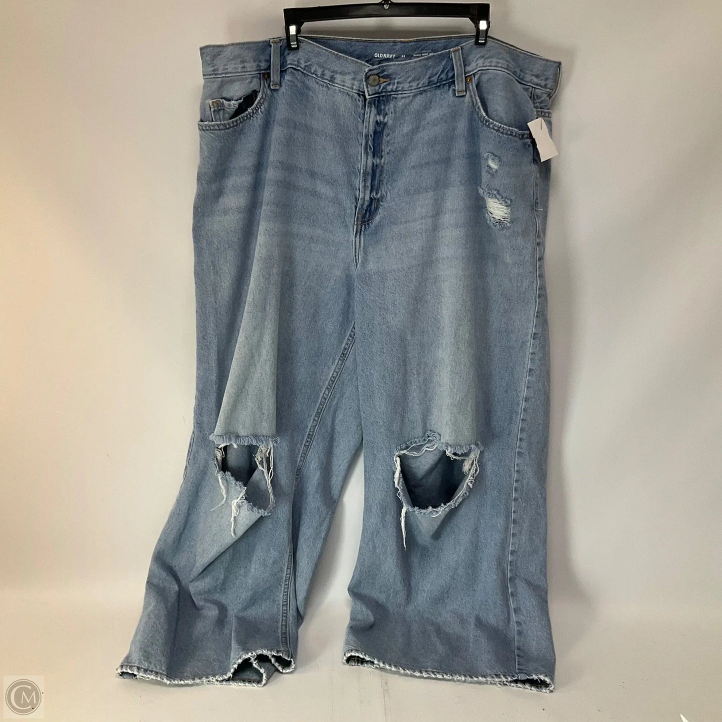 Jeans Wide Leg By Old Navy In Blue Denim, Size: 22