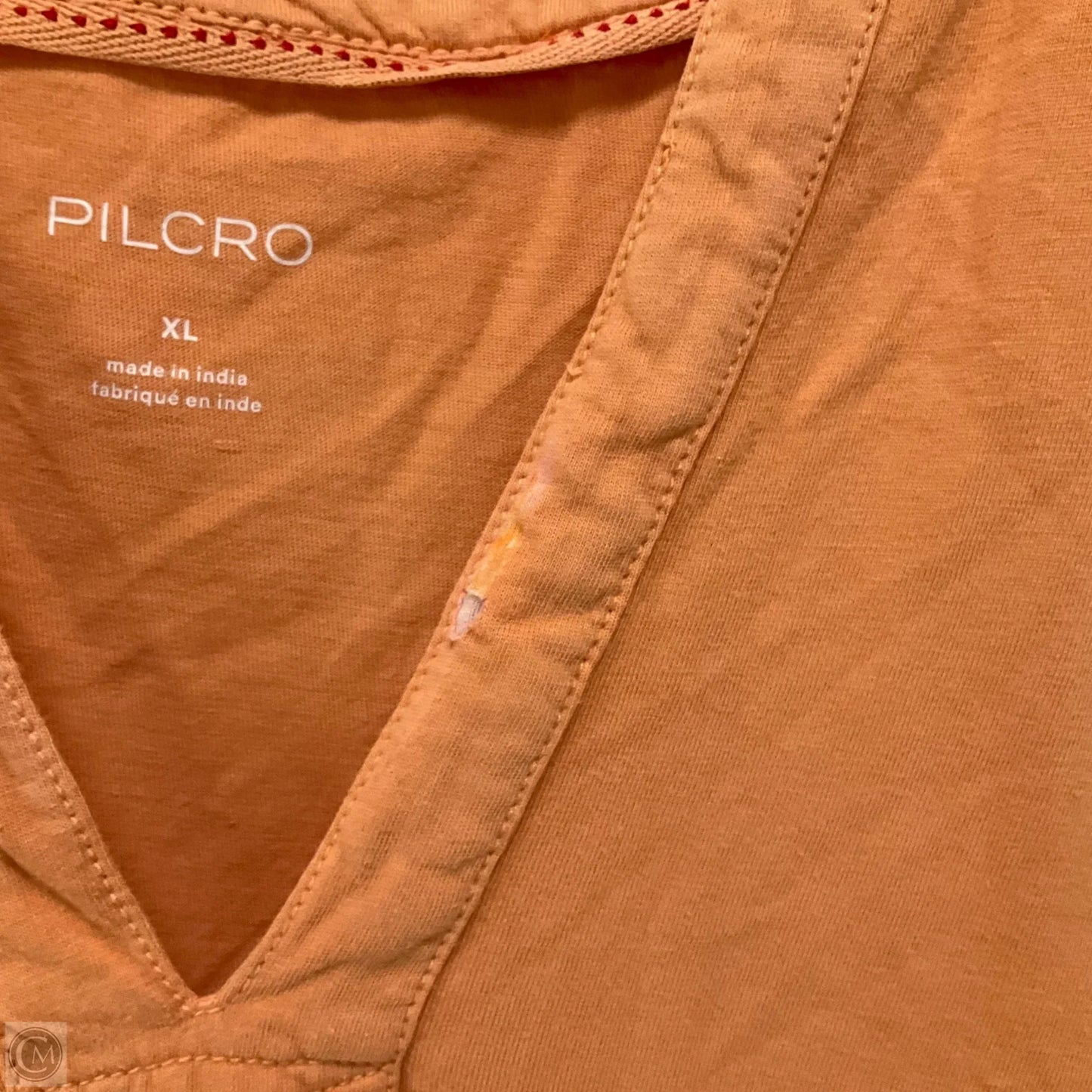 Top Long Sleeve By Pilcro In Orange, Size: Xl