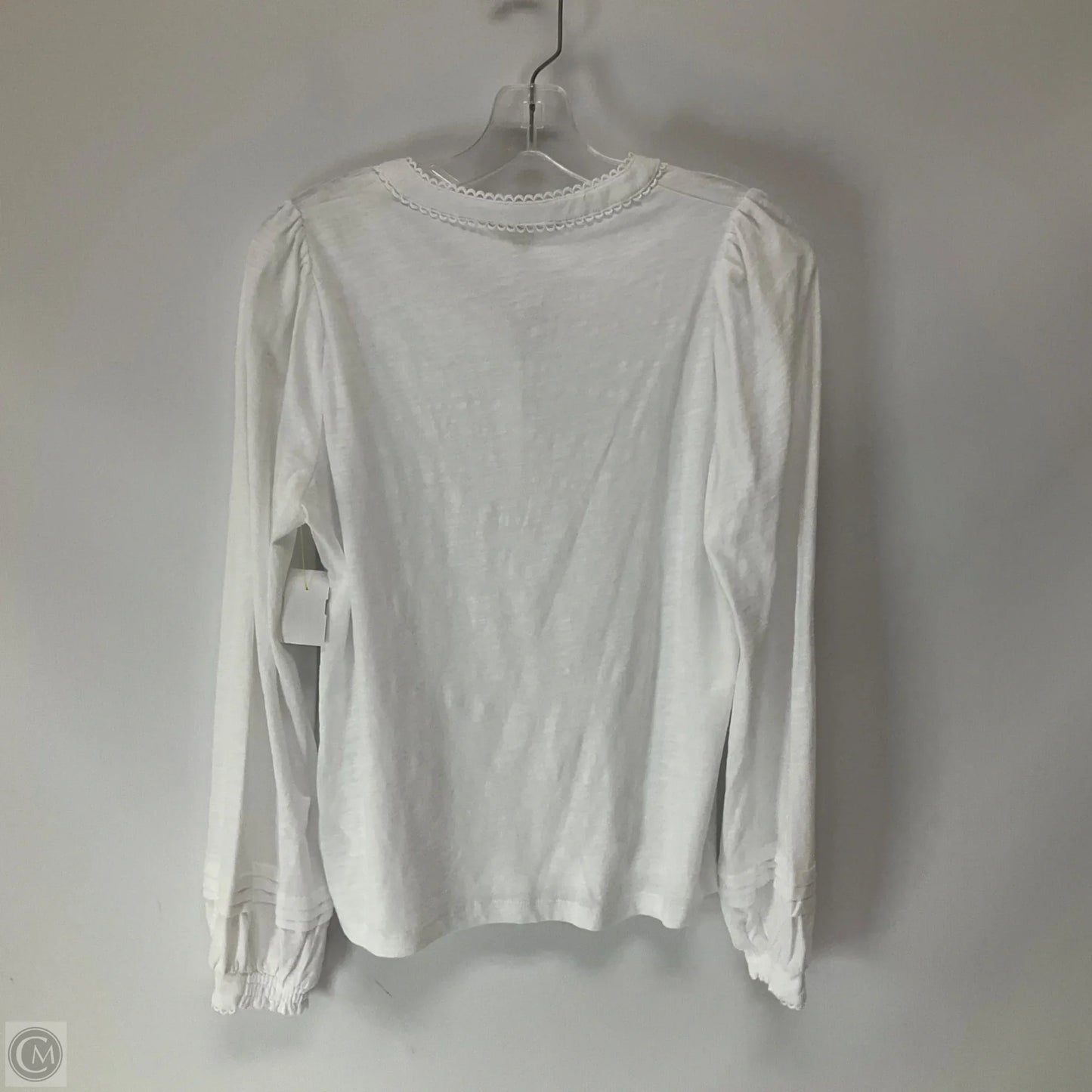 Top Long Sleeve By Boden In White, Size: S