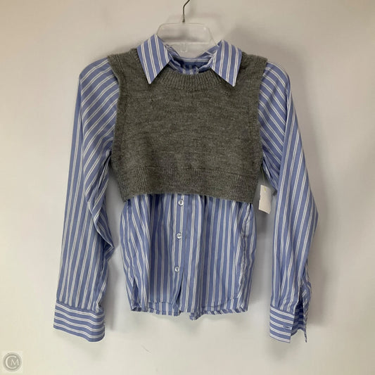 Top Long Sleeve By Maeve In Striped Pattern, Size: Xs