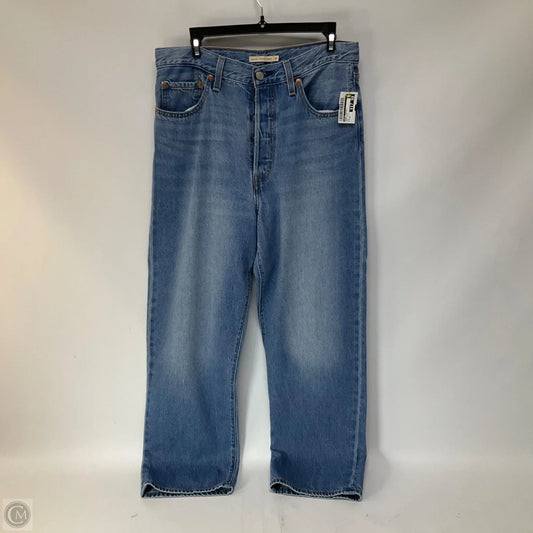 Jeans Straight By Levis In Blue Denim, Size: 10