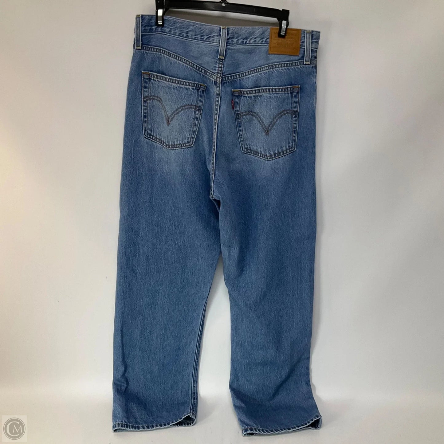 Jeans Straight By Levis In Blue Denim, Size: 10