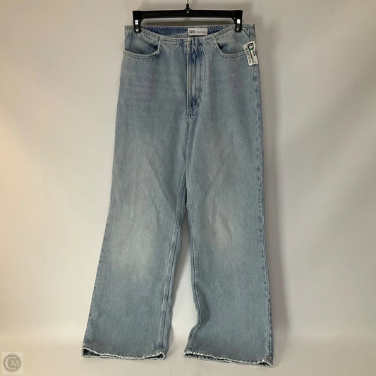 Jeans Wide Leg By Zara In Blue Denim, Size: 2