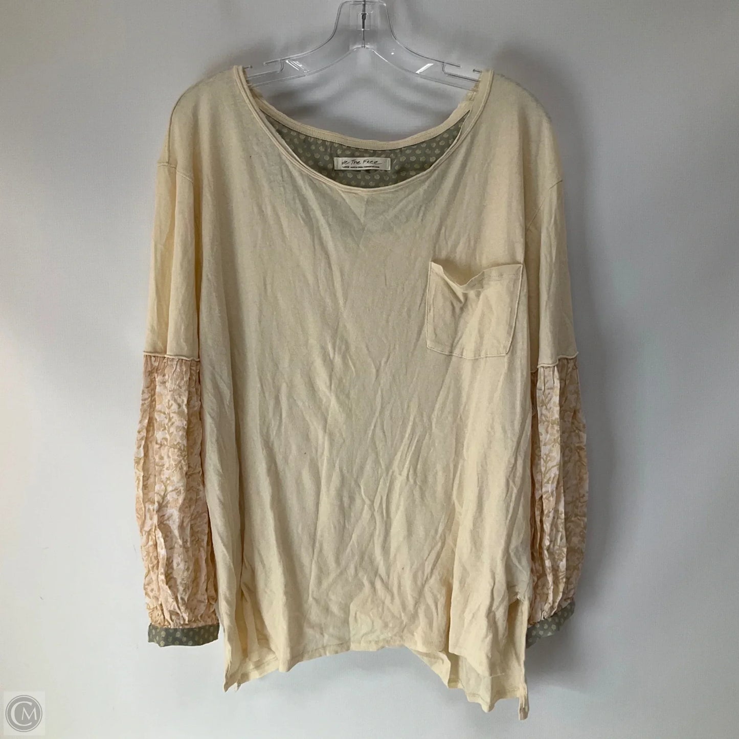 Top Long Sleeve By We The Free In Floral Print, Size: L