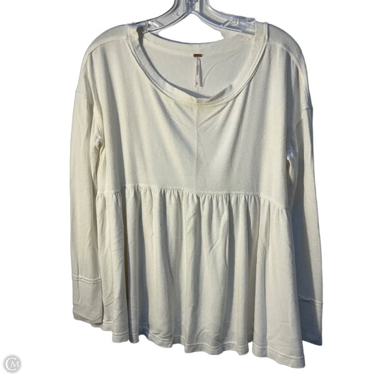 Top Long Sleeve By Free People In Cream, Size: Xs