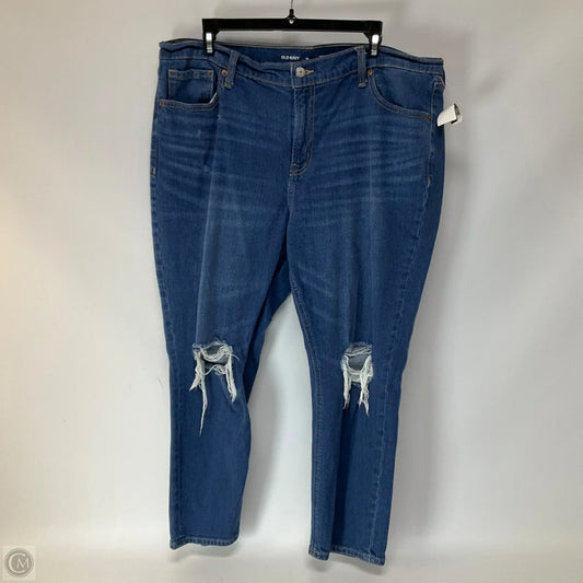 Jeans Boyfriend By Old Navy In Blue Denim, Size: 16
