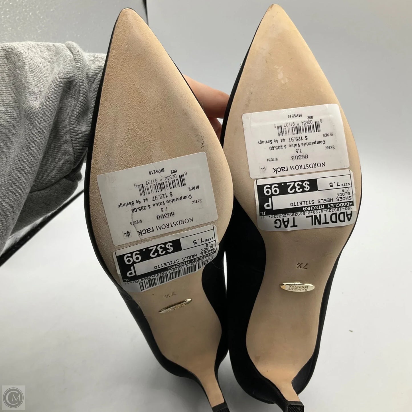 Shoes Heels Stiletto By Badgley Mischka In Black, Size: 7.5