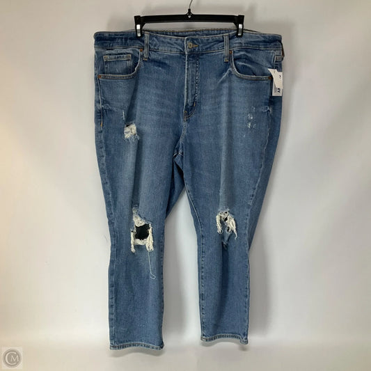 Jeans Straight By Old Navy In Blue Denim, Size: 18