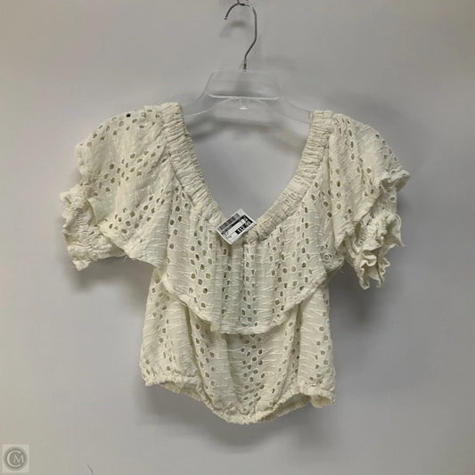 Top Short Sleeve By Free People In White, Size: M