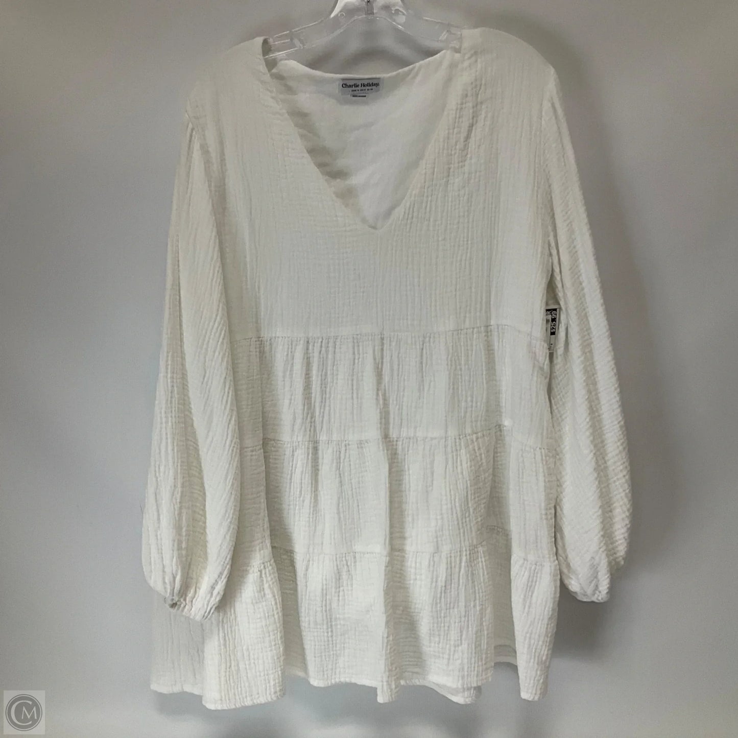 Dress Casual Midi By Charlie Holiday In White, Size: 8