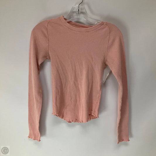 Top Long Sleeve By We The Free In Pink, Size: Xs