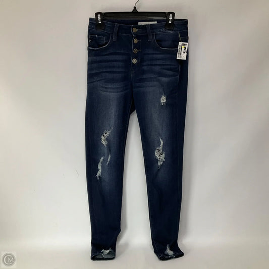 Jeans Skinny By Kancan In Blue Denim, Size: 4