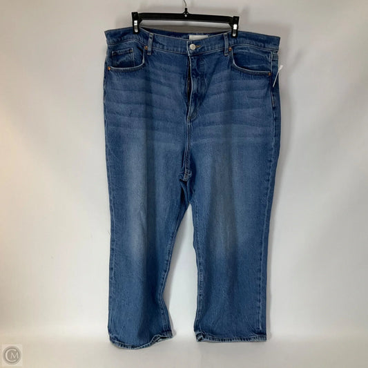 Jeans Cropped By Loft In Blue, Size: 18