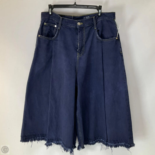 Pants Cropped By Pilcro In Blue Denim, Size: 12