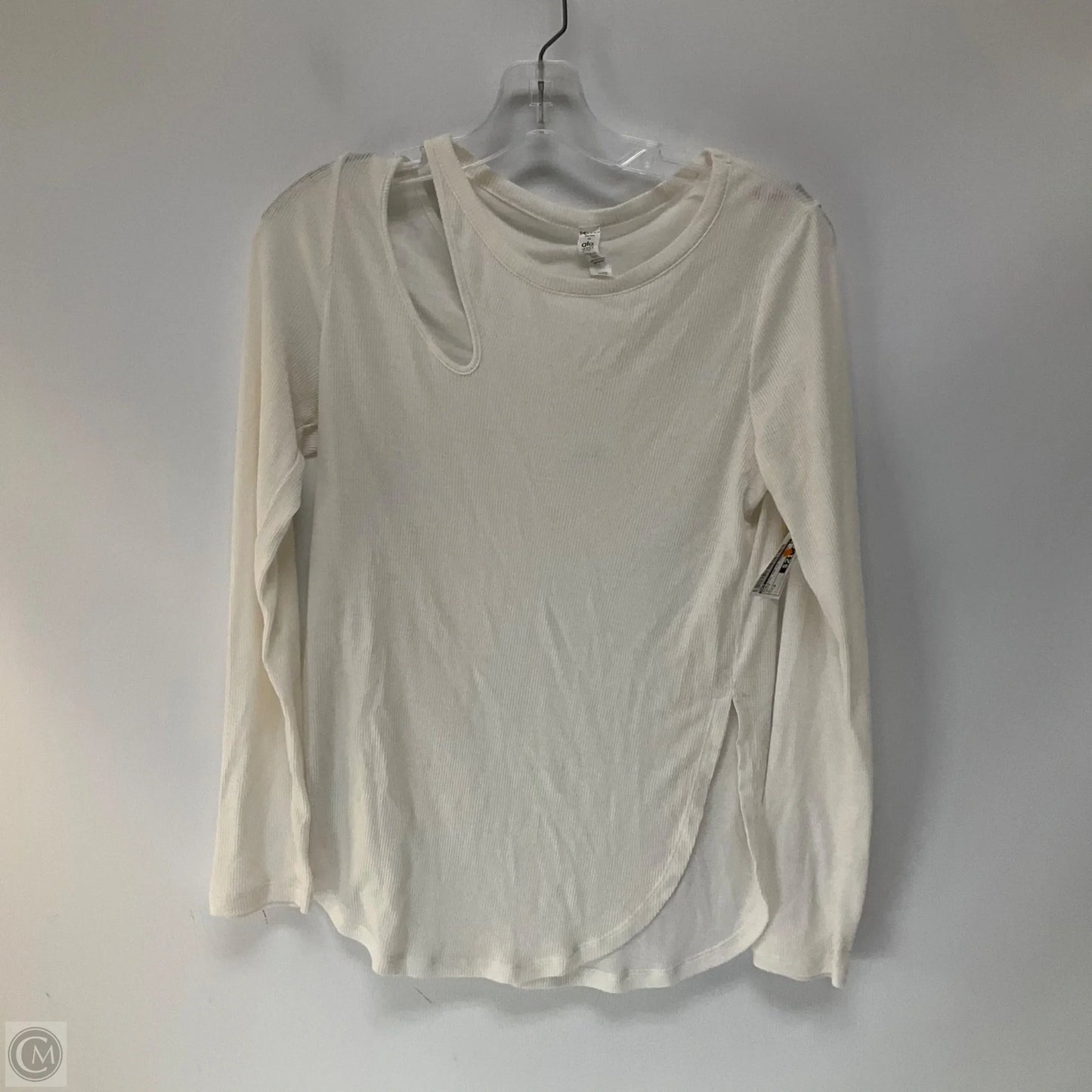 Athletic Top Long Sleeve Crewneck By Alo In White, Size: S