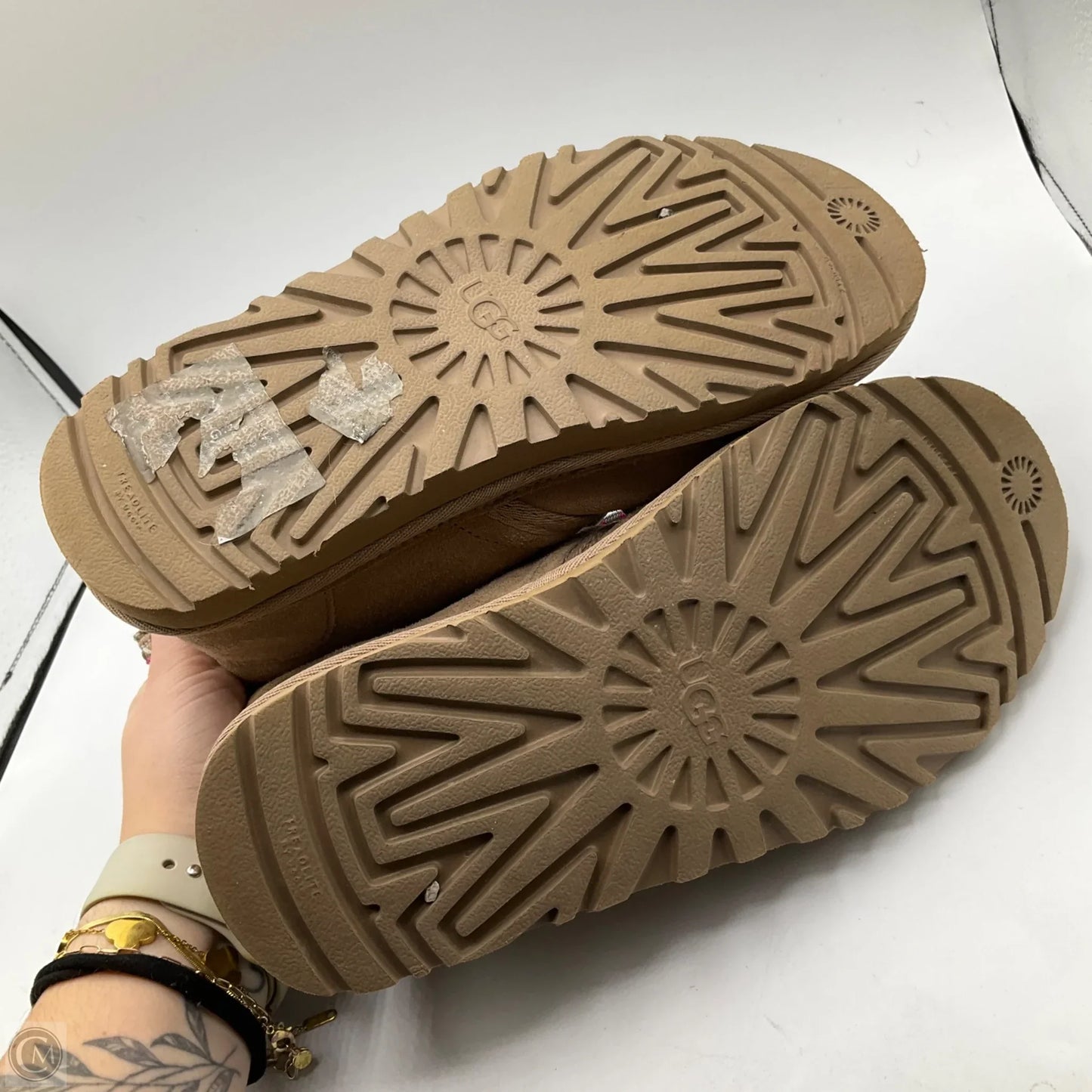 Boots Designer By Ugg In Beige, Size: 6