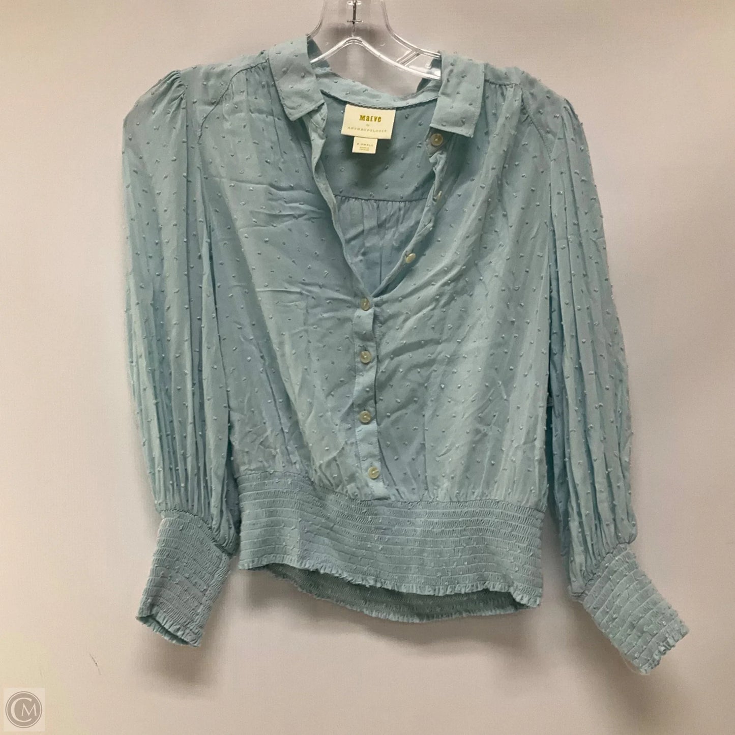 Top Long Sleeve By Maeve In Blue, Size: Xs